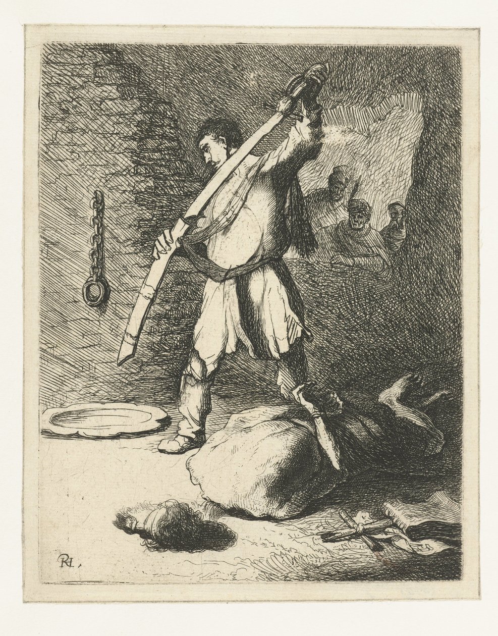 Halshuggningen av Johannes Döparen av Rembrandt van Rijn