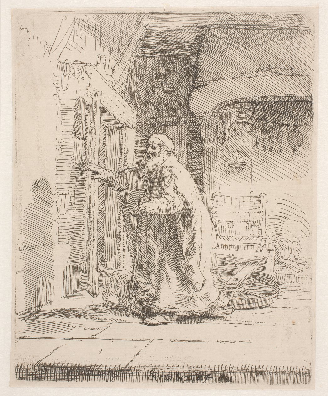 Tobits blindhet: den större tavlan av Rembrandt van Rijn