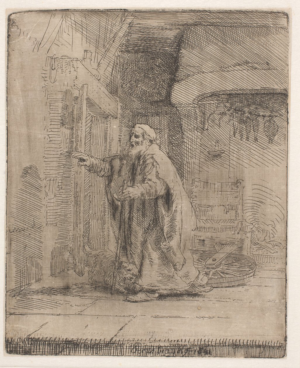 Tobits blindhet: den större tavlan av Rembrandt van Rijn