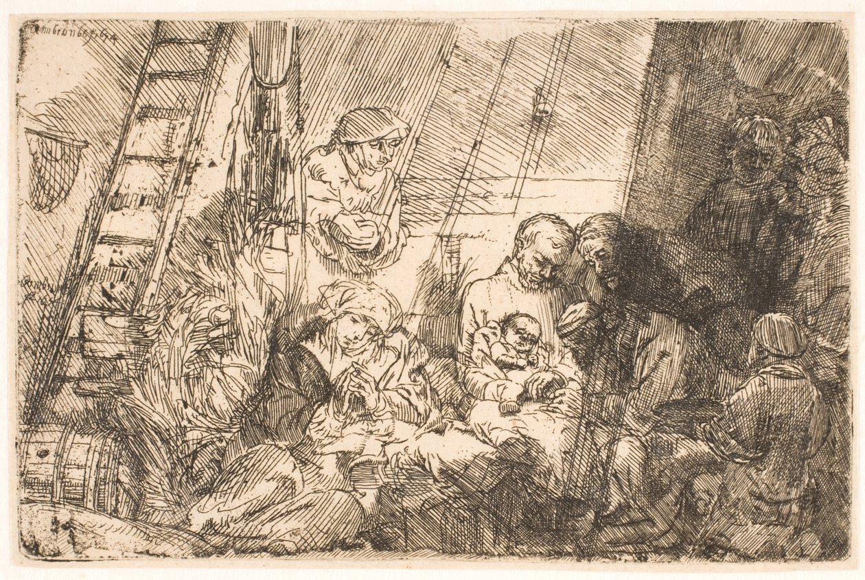 Omskärelsen (i stallet) av Rembrandt van Rijn