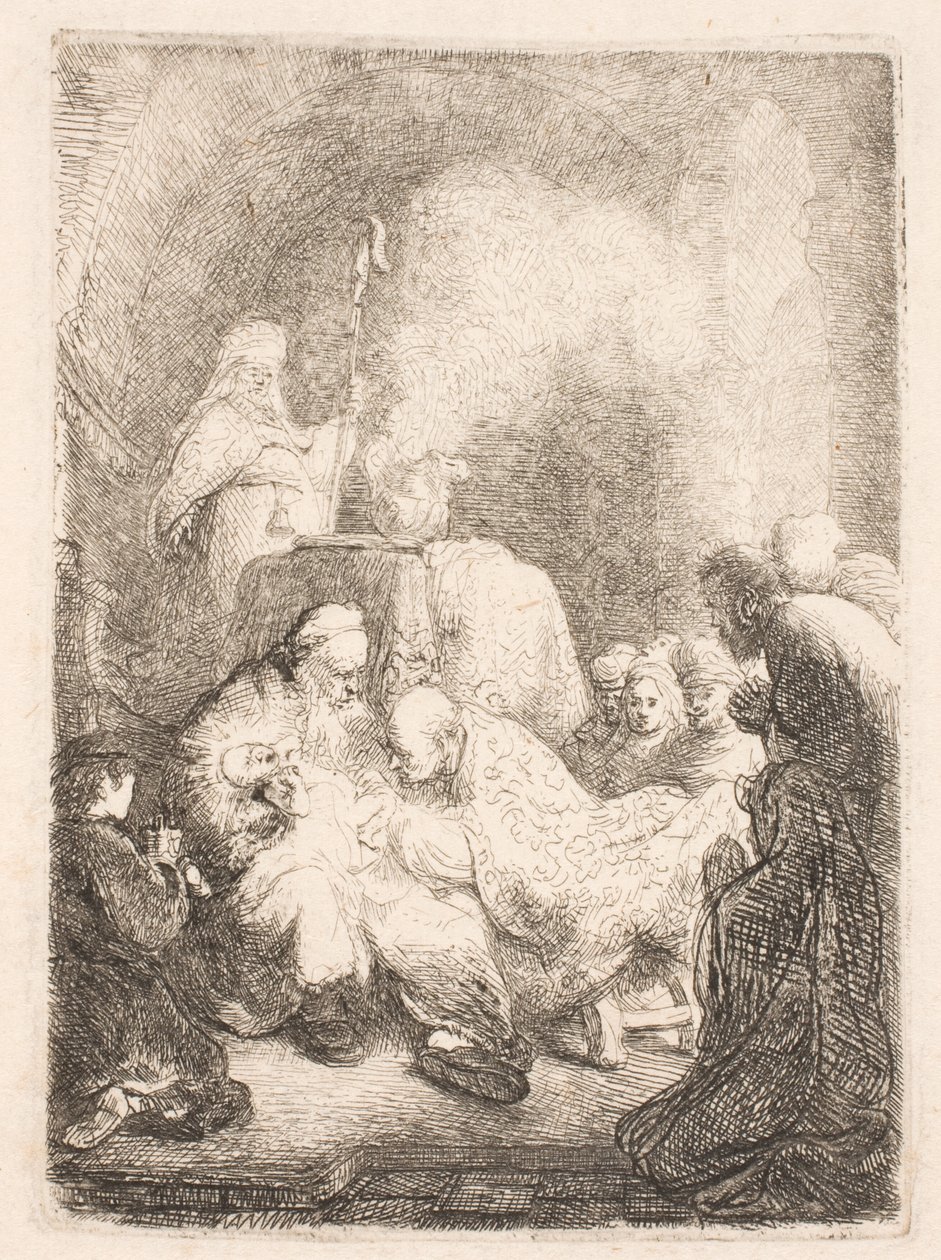Omskärelsen: liten tavla av Rembrandt van Rijn