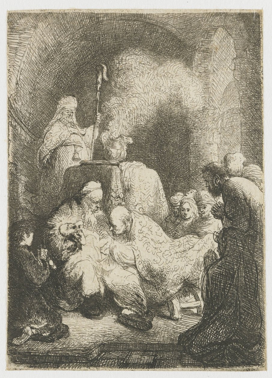 Omskärelsen: liten tavla av Rembrandt van Rijn
