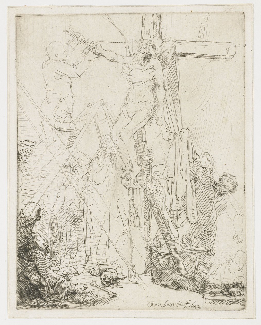 Nedstigningen från korset: en skiss av Rembrandt van Rijn