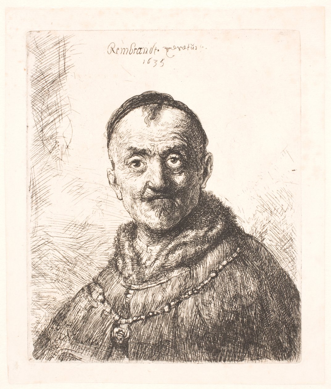 Det första orientaliska huvudet (Rembrandts far?) av Rembrandt van Rijn