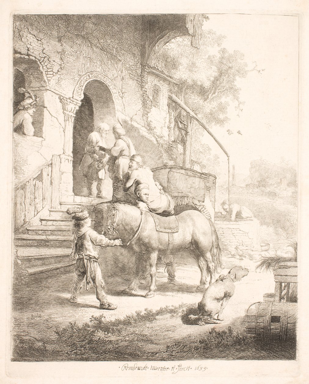 Den gode samariten av Rembrandt van Rijn