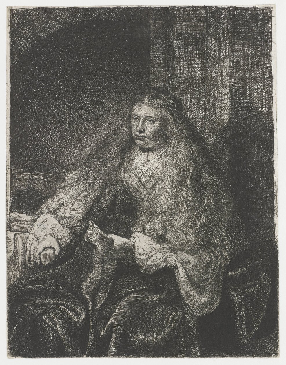 Den stora judiska bruden av Rembrandt van Rijn