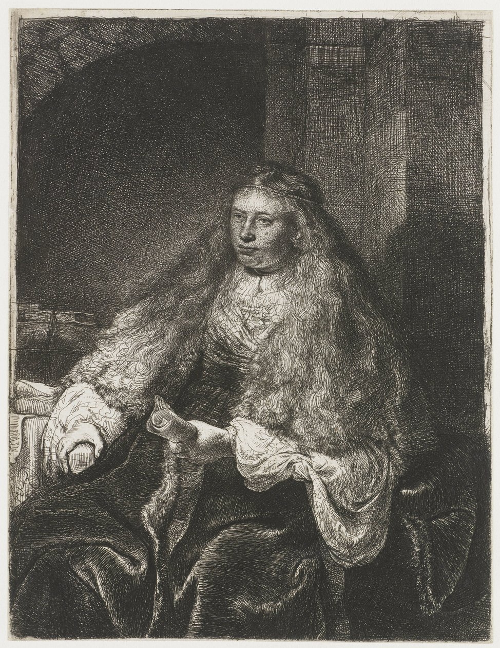 Den stora judiska bruden av Rembrandt van Rijn