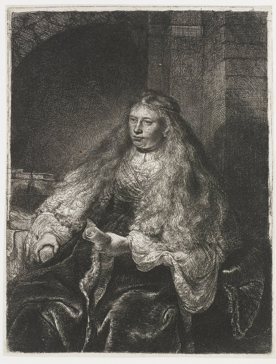 Den stora judiska bruden av Rembrandt van Rijn