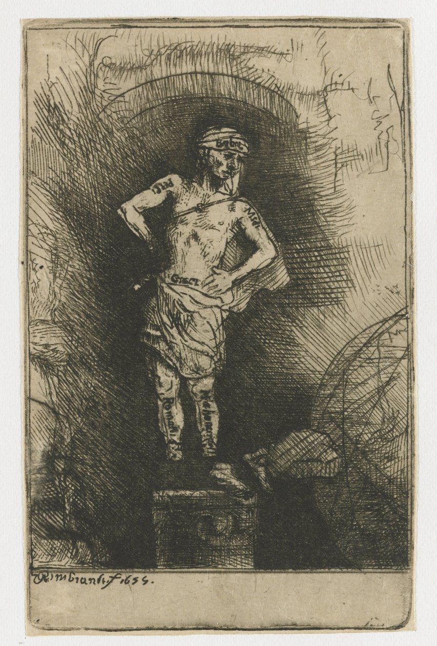 Bilden sett av Nebukadnessar av Rembrandt van Rijn