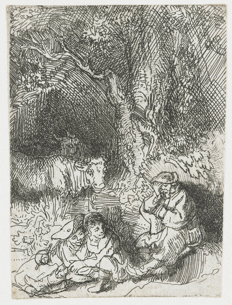 Den sovande herden av Rembrandt van Rijn