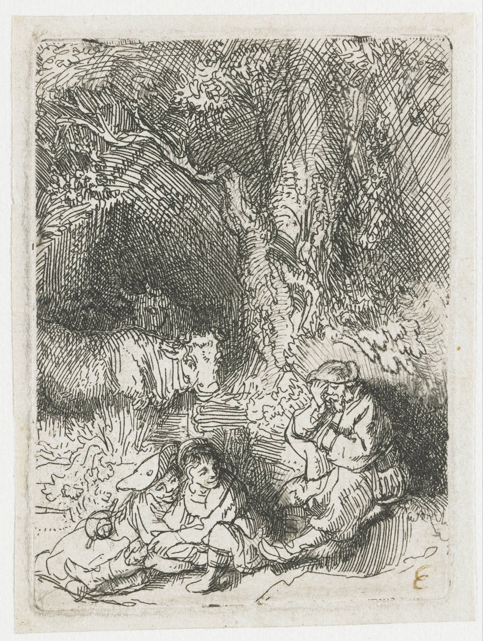 Den sovande herden av Rembrandt van Rijn