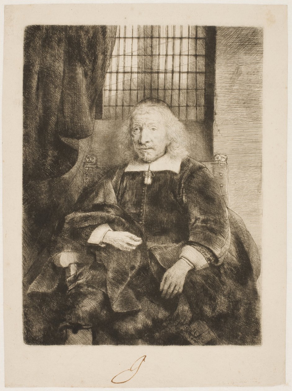 De flanerande musikerna av Rembrandt van Rijn