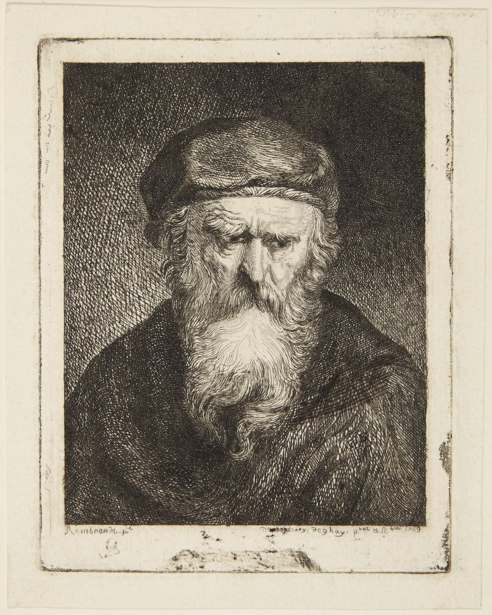 Den missmodige gamle mannen av Rembrandt van Rijn