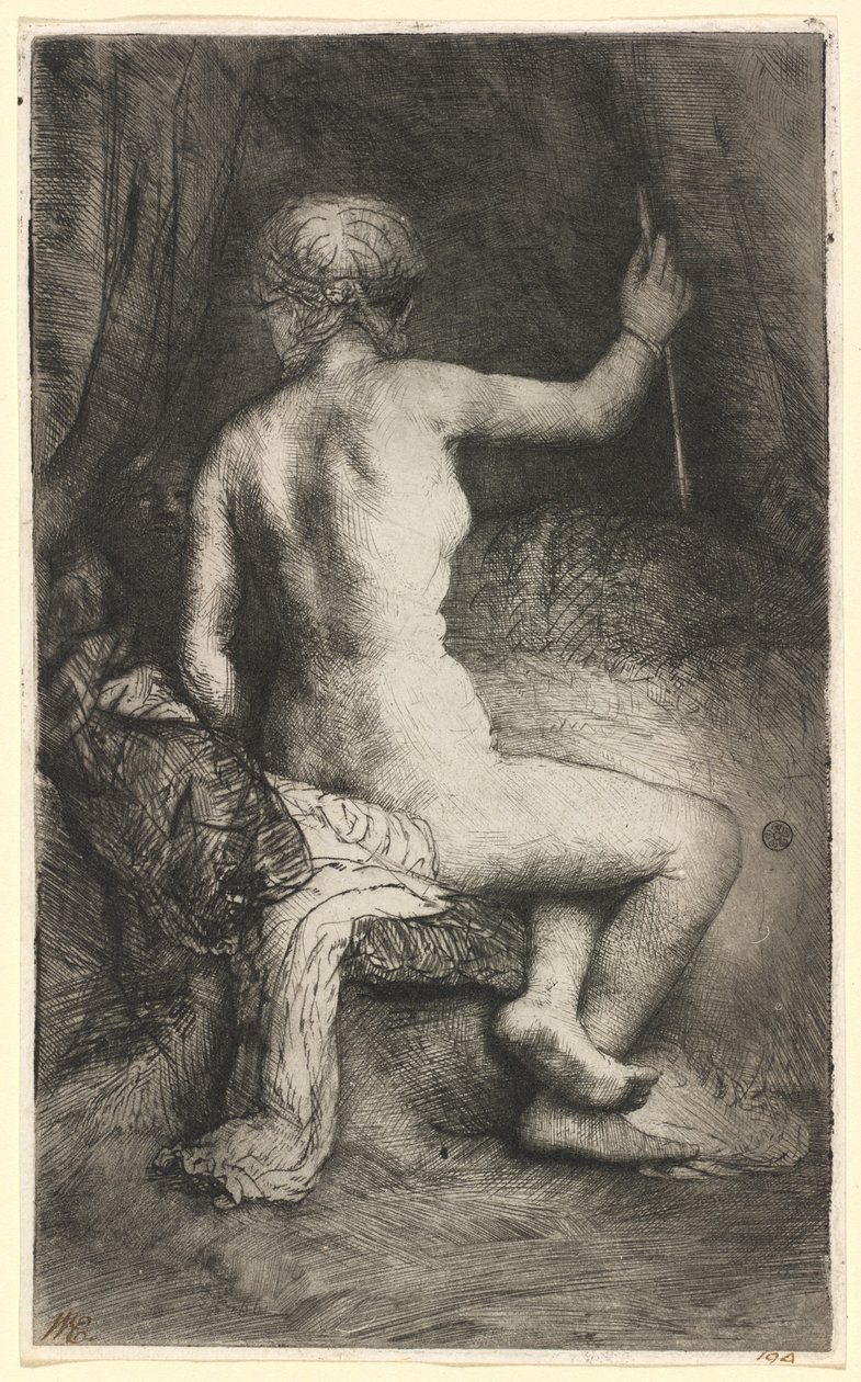 Kvinna med pilen av Rembrandt van Rijn