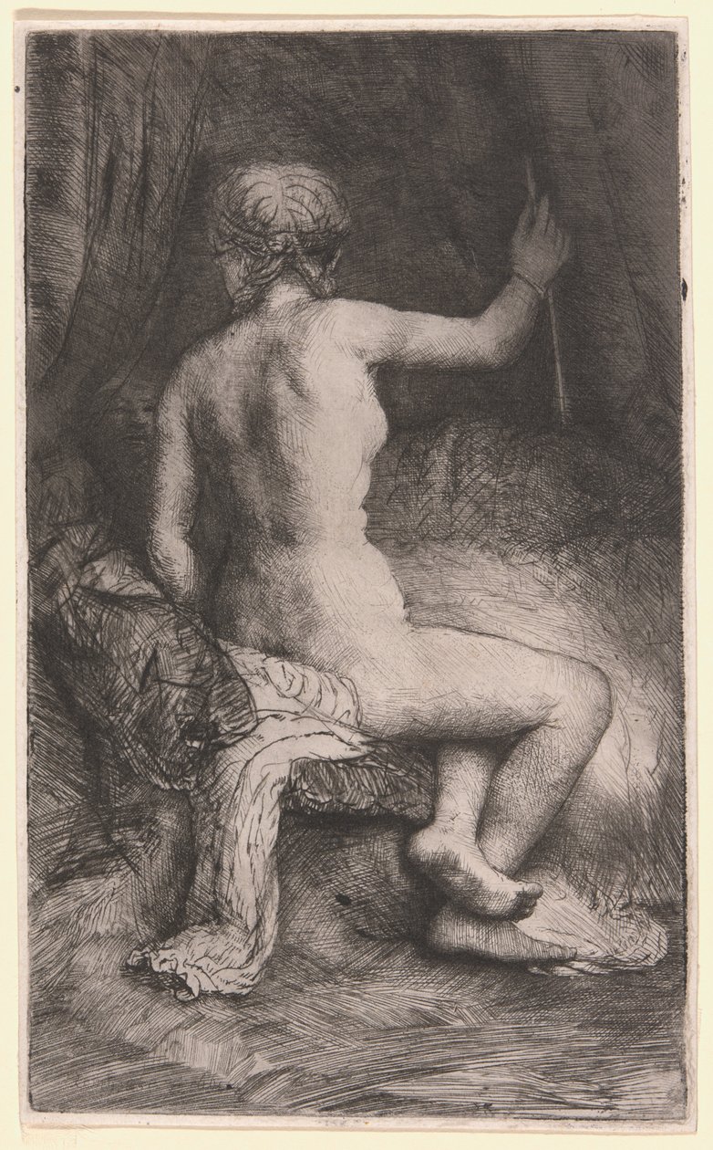 Kvinna med pilen av Rembrandt van Rijn
