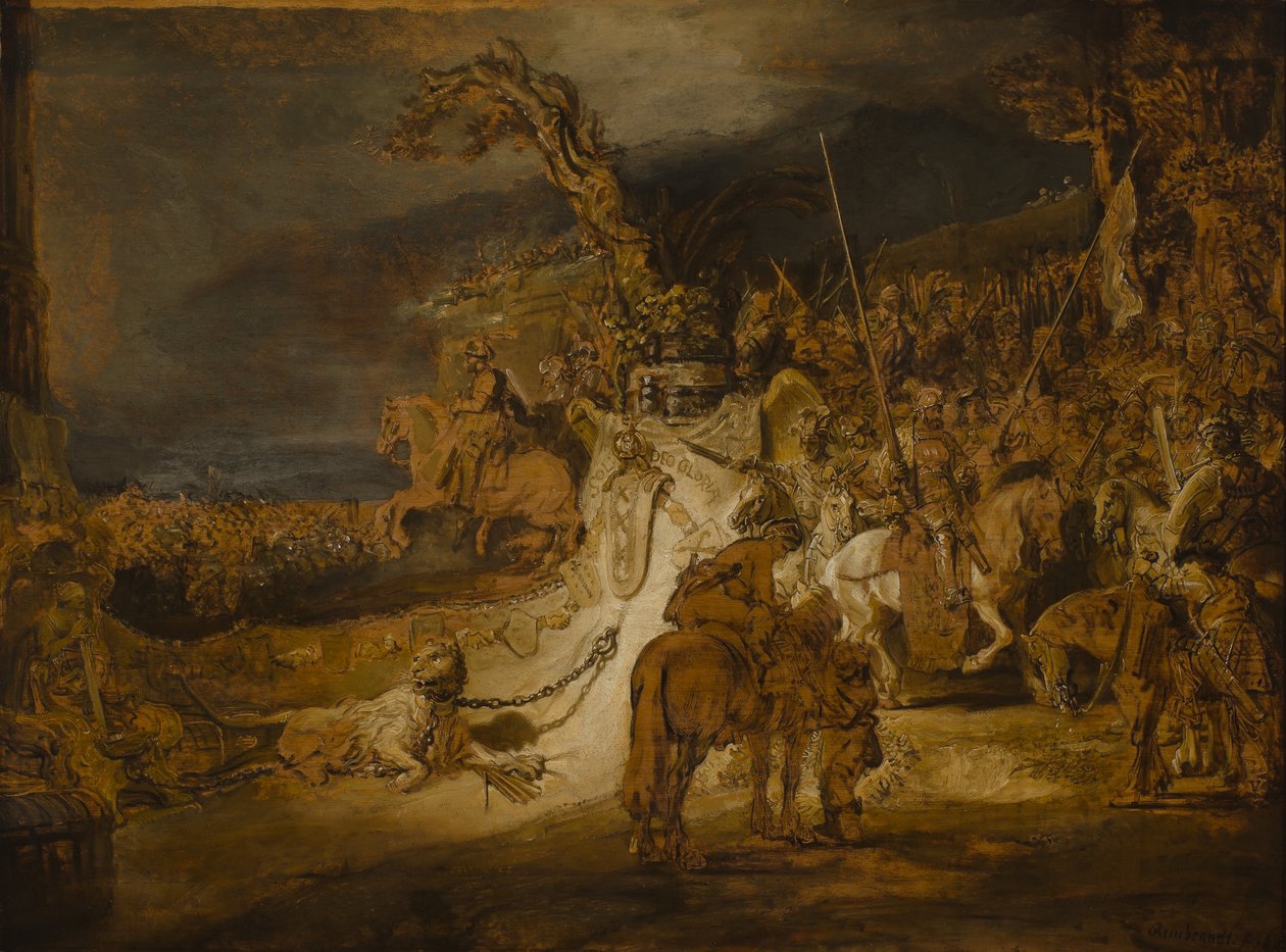 The Concord of the State av Rembrandt van Rijn