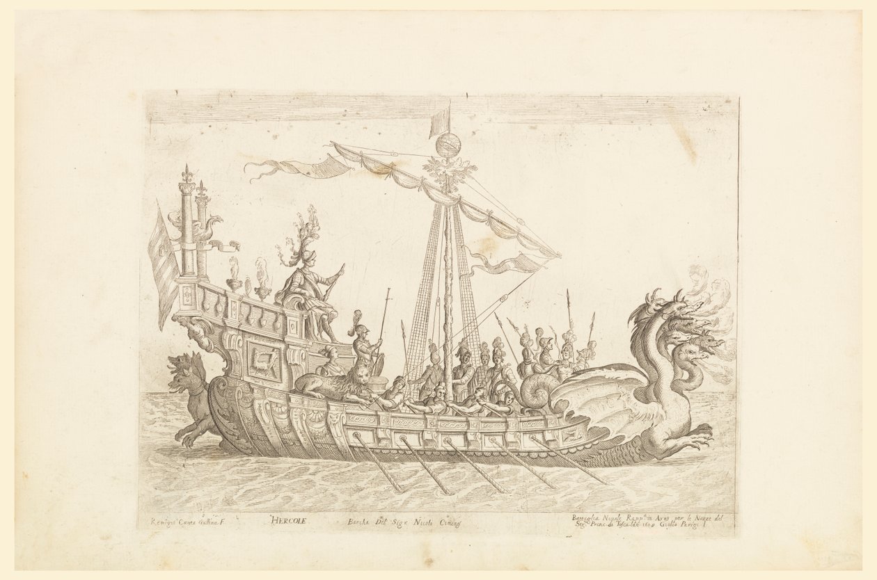 Hercole barca del Sig. Nicolo Cimenes, från Vessels of the Argonauts för Cosimo de