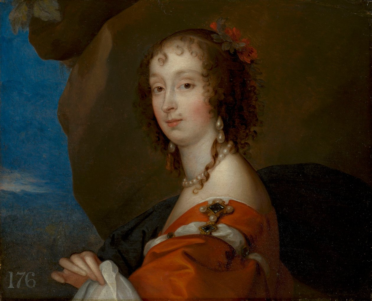 Diana Russell, grevinna av Bradford (1624-95) av Remigius van Leemput