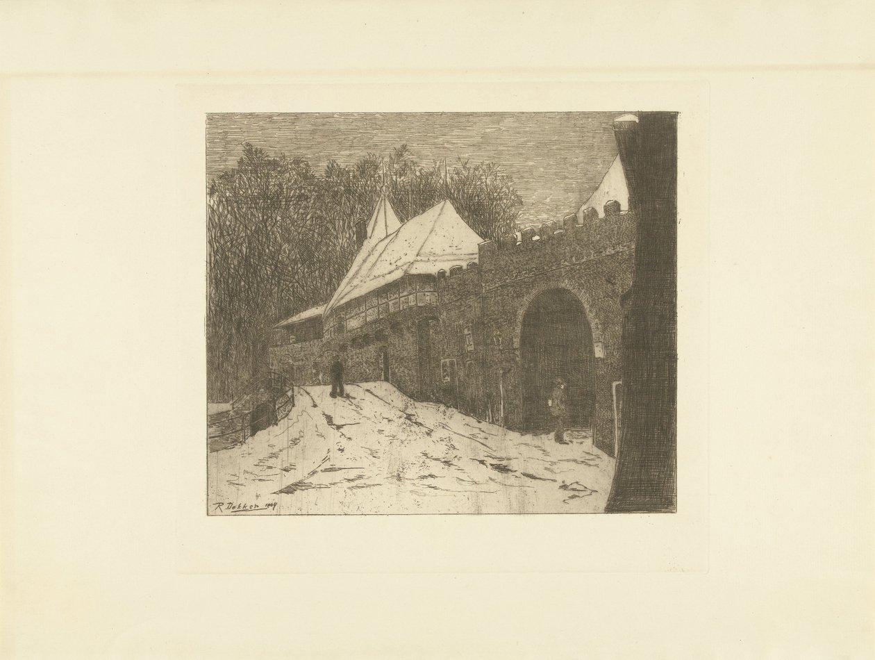 Stadsbild med Koppelpoort i Amersfoort av Remmert Dekker