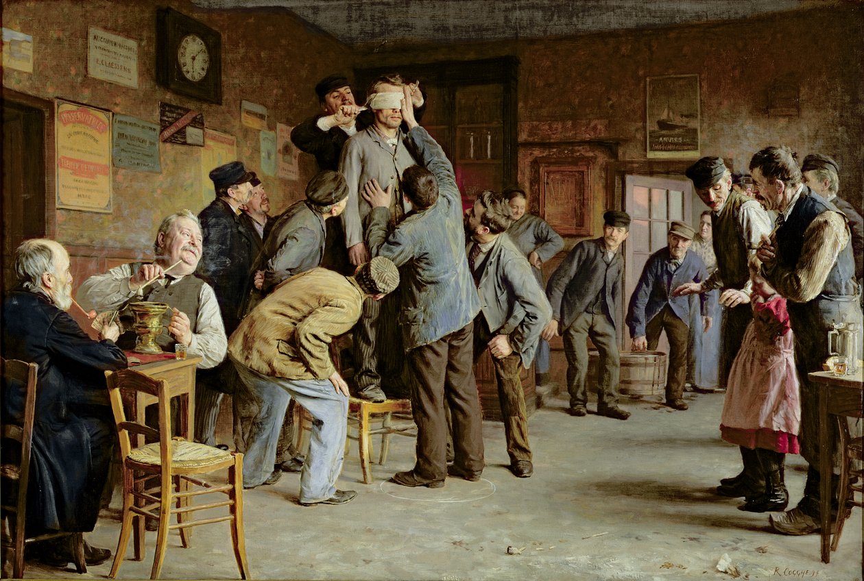 Det oväntade fotbadet, 1895 av Remy Cogghe
