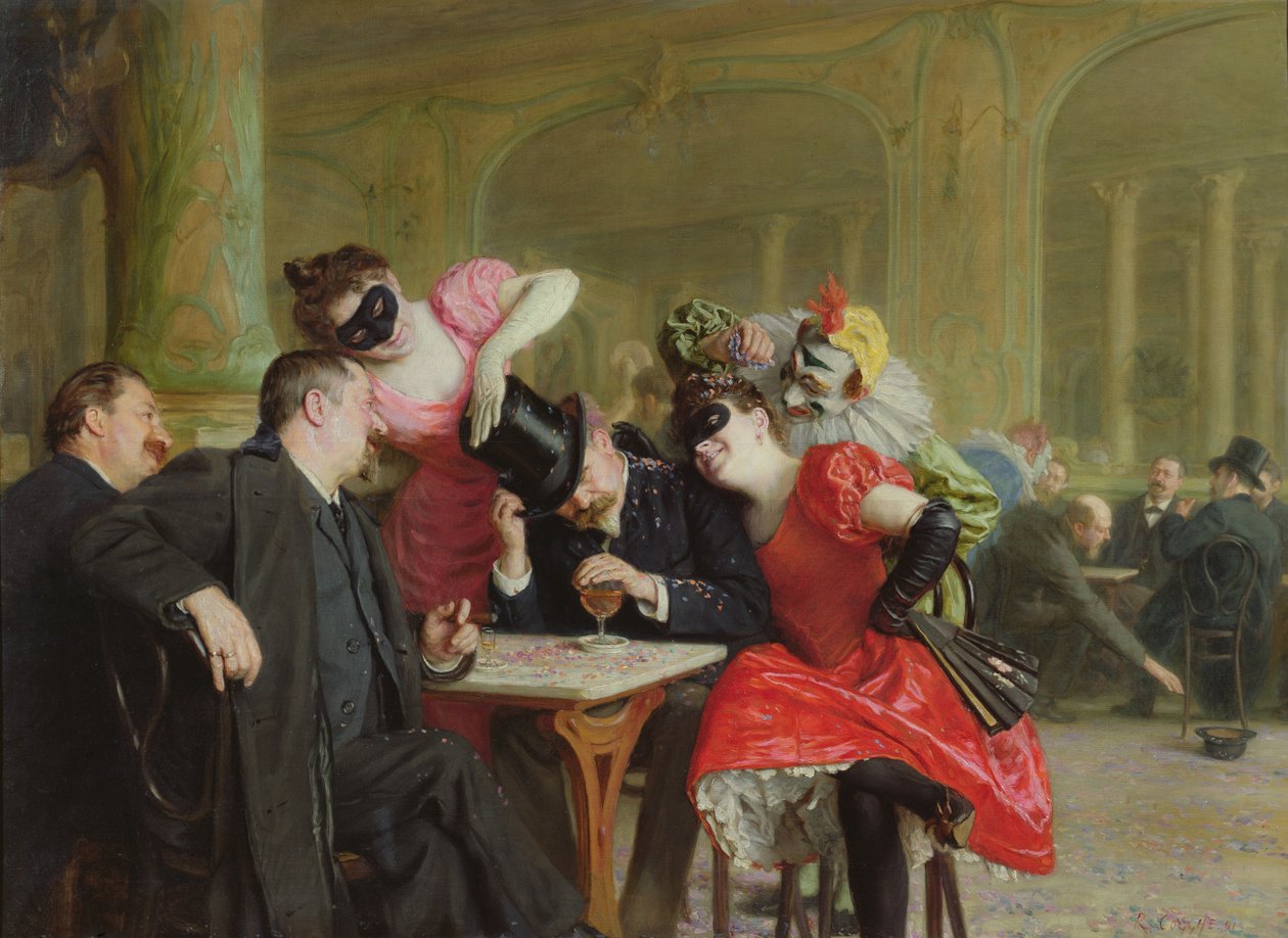 Le Carnival på Hotel Ferraille, 1901 av Remy Cogghe