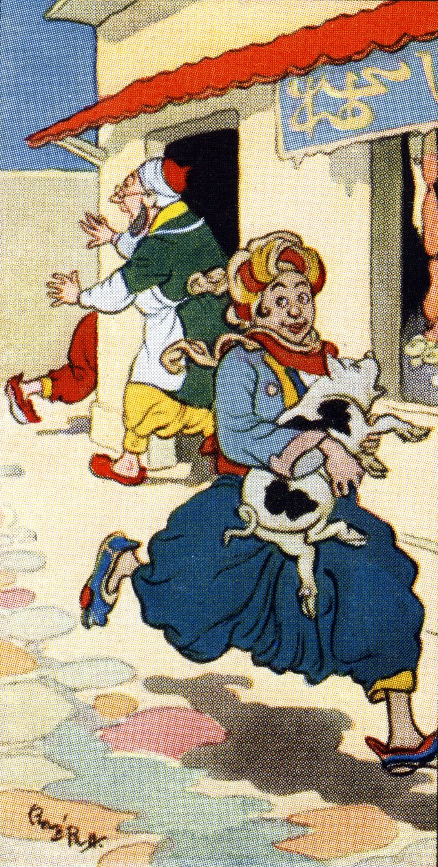 "Varje väg leder i två riktningar", 1932 av René Bull