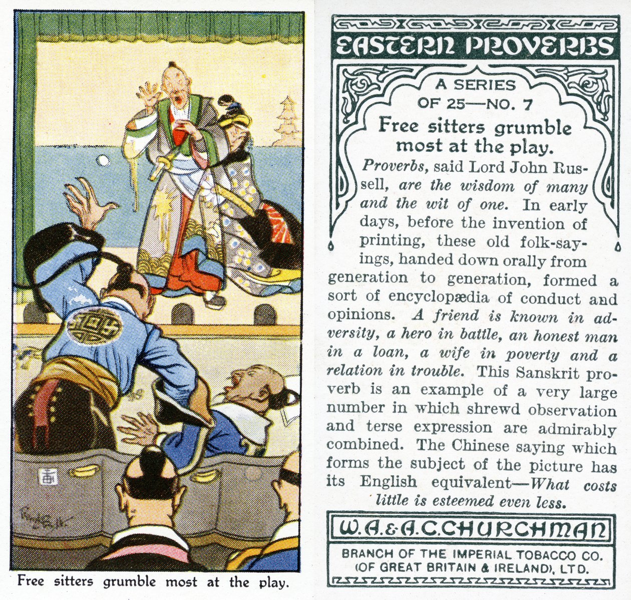 "De som sitter fritt klagar mest på pjäsen", 1931 (se även 498206) av René Bull
