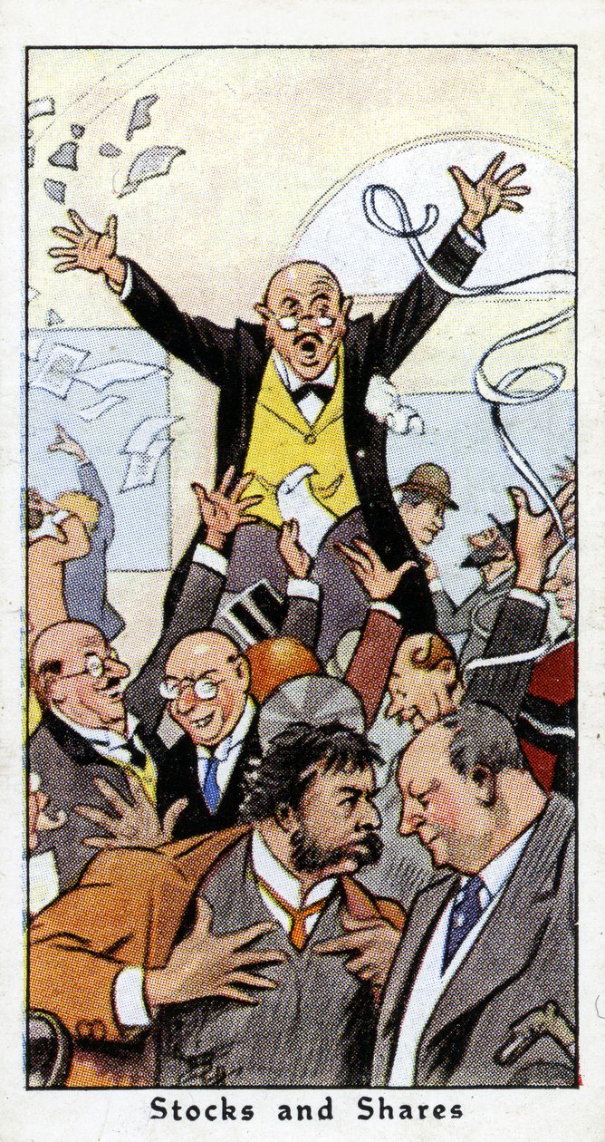 Aktier och aktier, 1936 (se även 498225) av René Bull