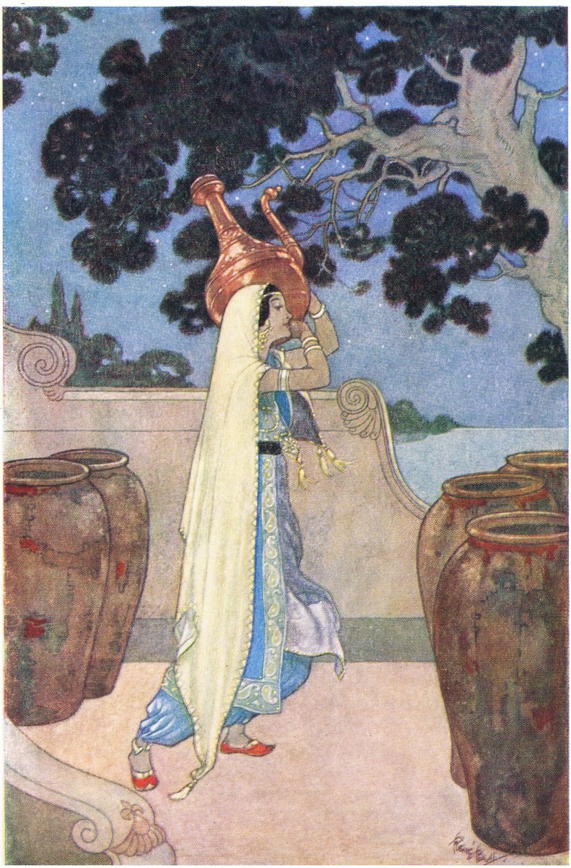 Morgiana och hennes vattenkokare, 1930-tal av René Bull