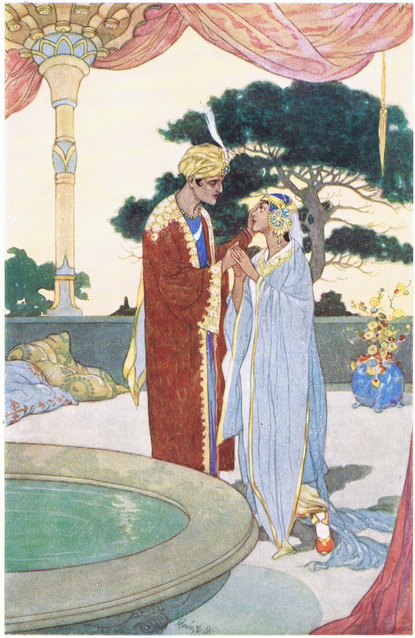Noureddin och den vackra slaven, 1930-talet av René Bull