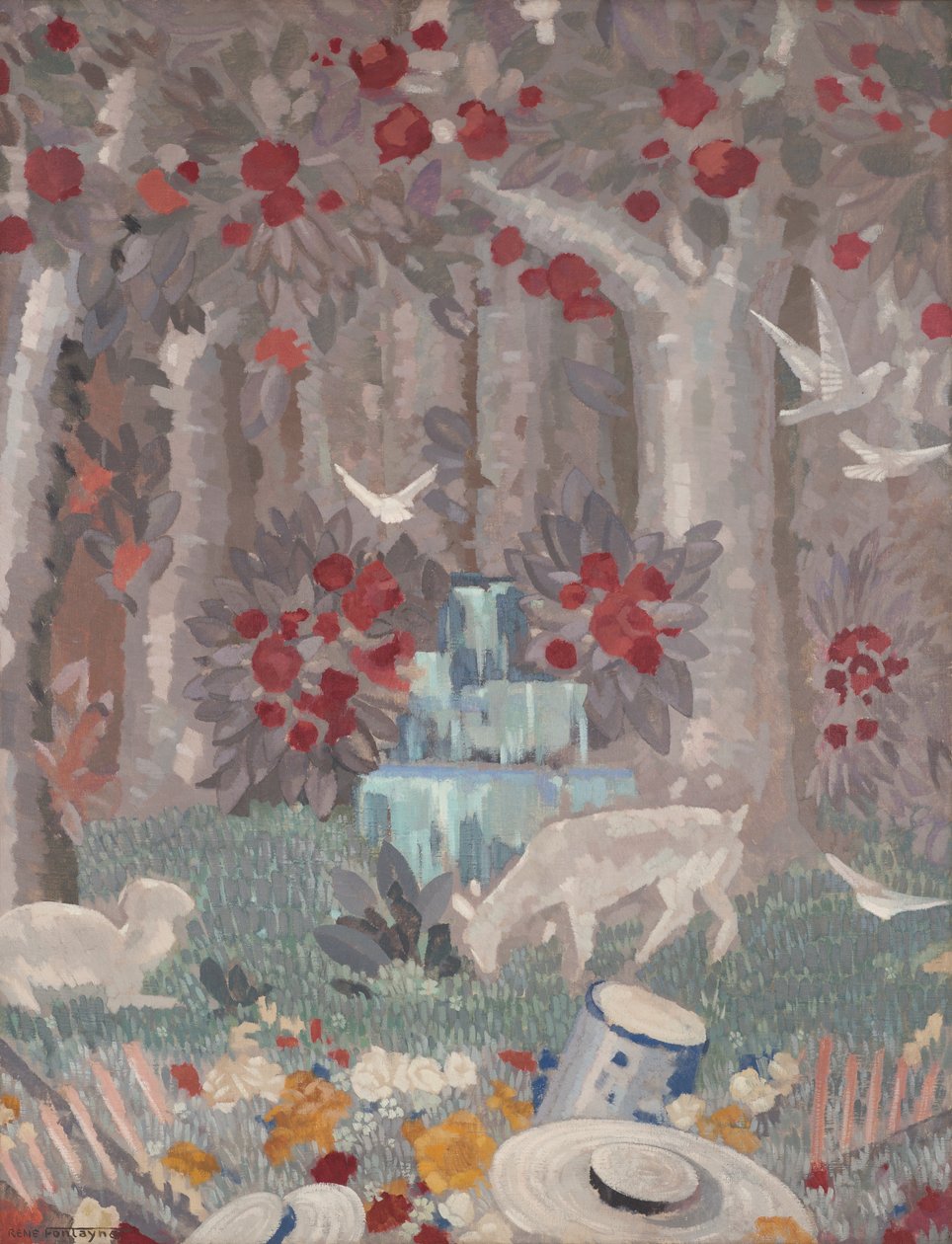 Dekorativ panel (fragment) av René Fontayne
