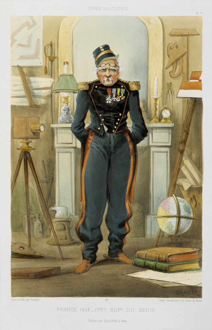 Äldre soldat, 1864 av Renard Jules Draner
