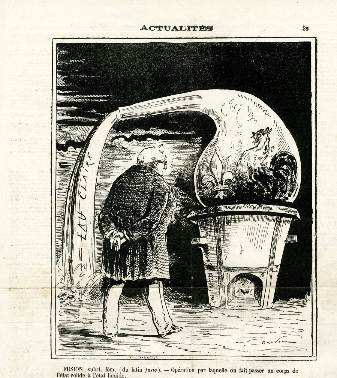 Illustration av Jules Renard Draner (1833-1926) i Le Charivari av Renard Jules Draner