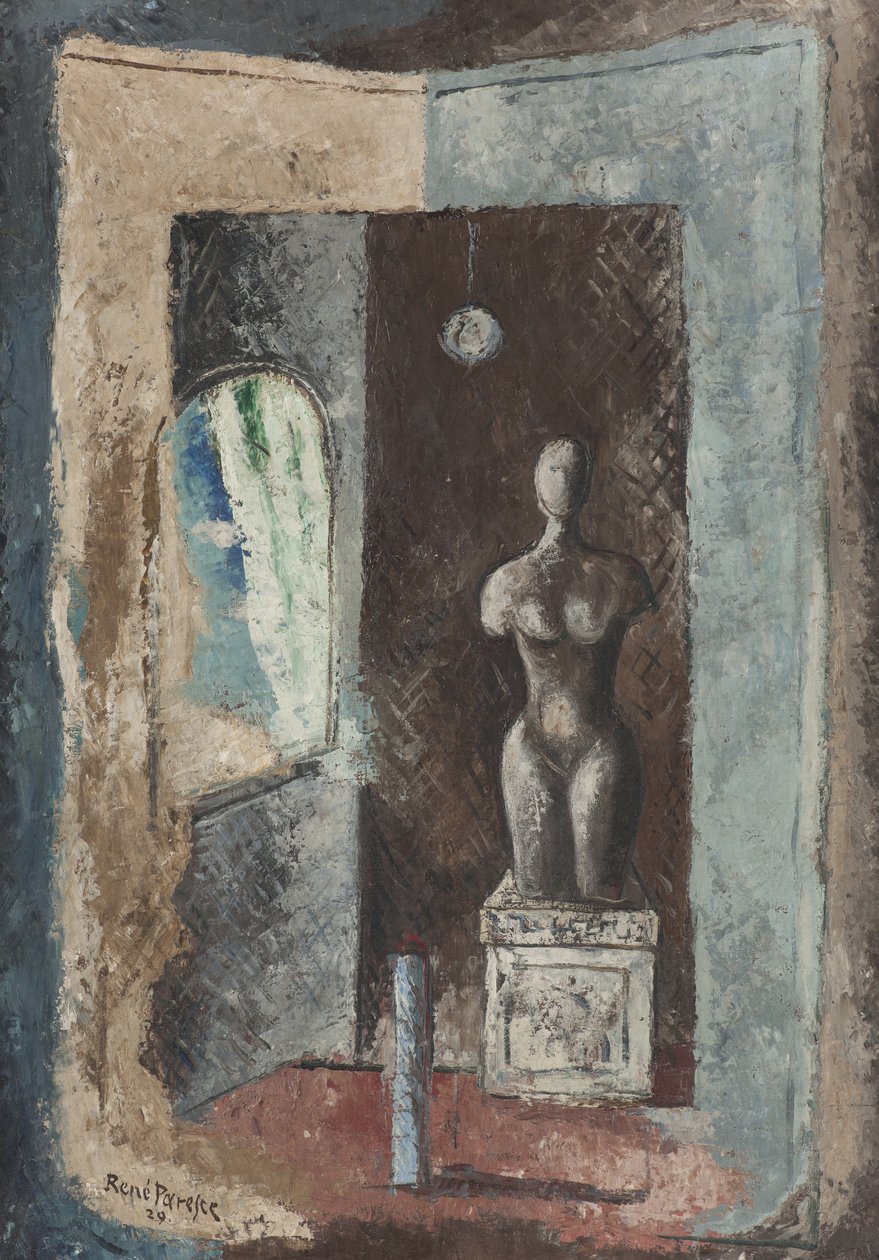Statuen, 1929 swed av Renato Paresce