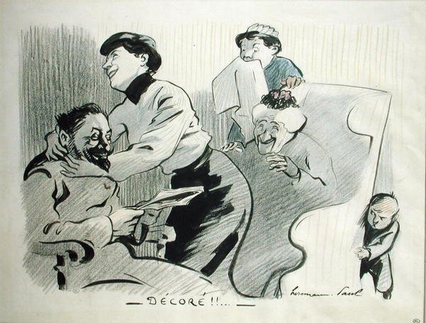 Dekorera! (penna & bläck och penna på papper) av Rene George Hermann Paul