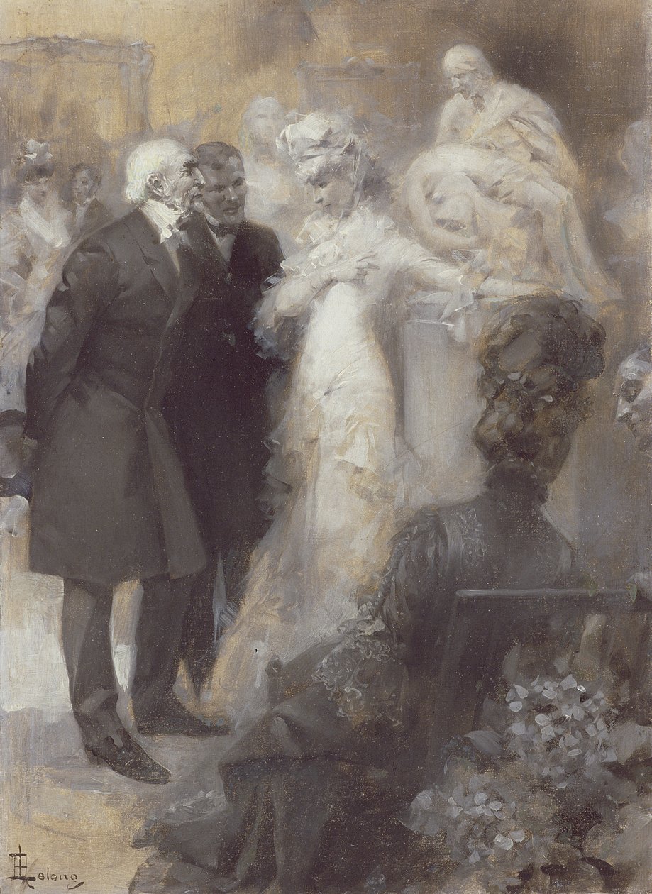 Sarah Bernhardt (1844-1923) på Parisoperan av Rene Lelong