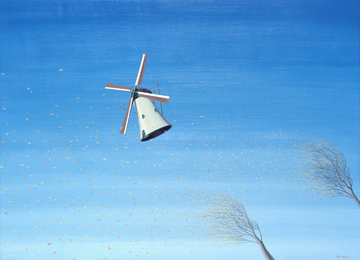 Höst i Holland, 2001, olja på duk av Rene Boin