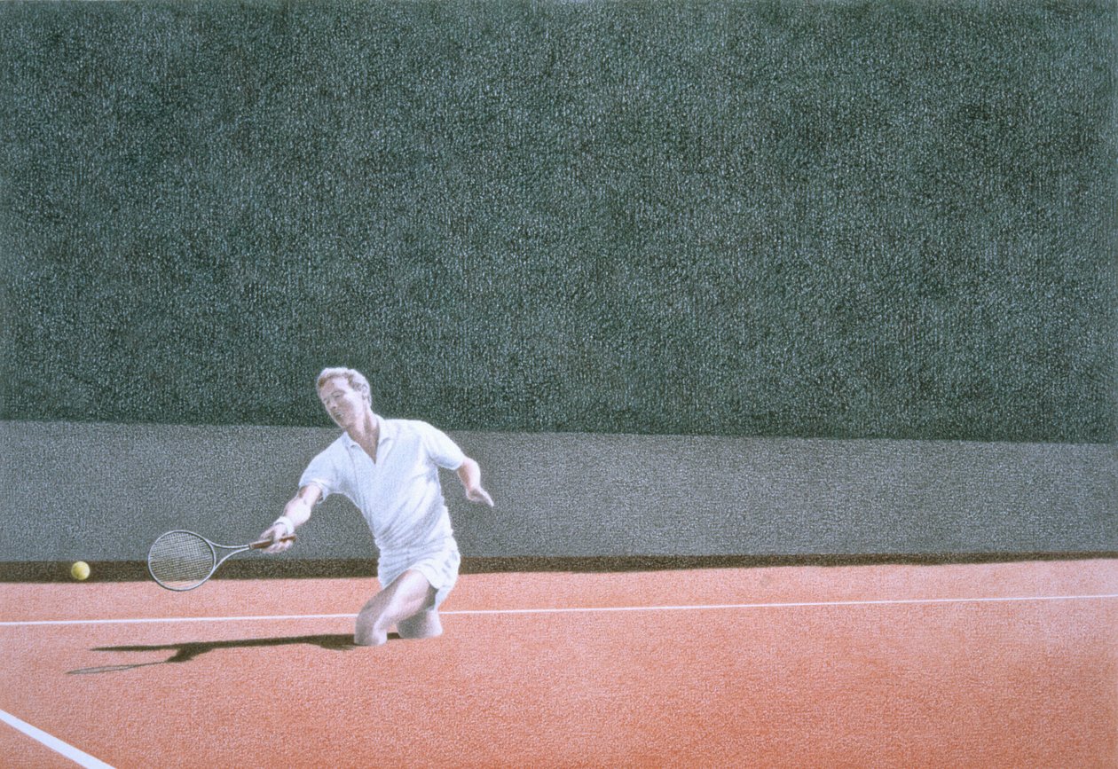 Grus tennis av Rene Boin