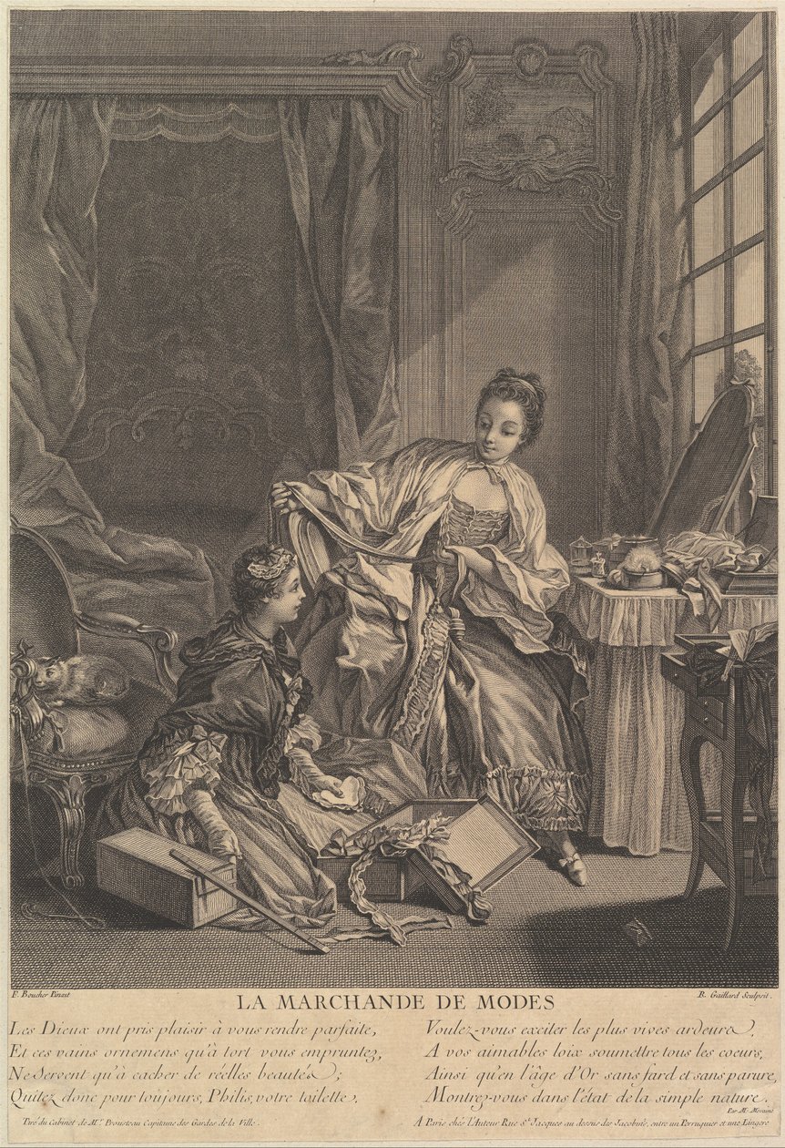 Modehandlare, 1746-55. av Rene Gaillard