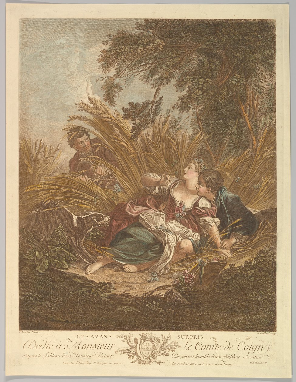 Les Amans Surpris The Surprised Lovers, 1700-talet. av Rene Gaillard