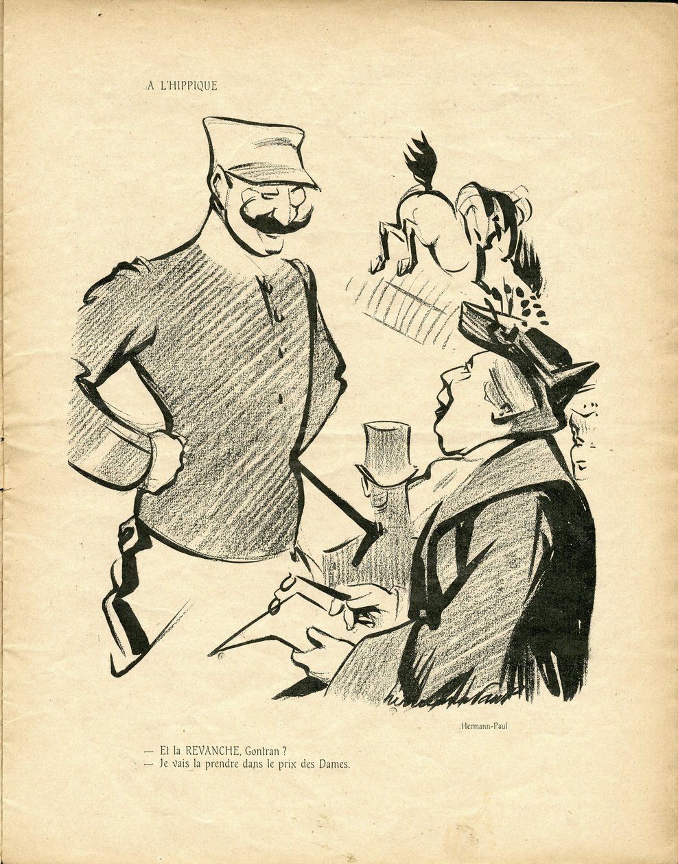 Illustration av Hermann-Paul (1864-1940) i Vildanden av Rene George Hermann Paul