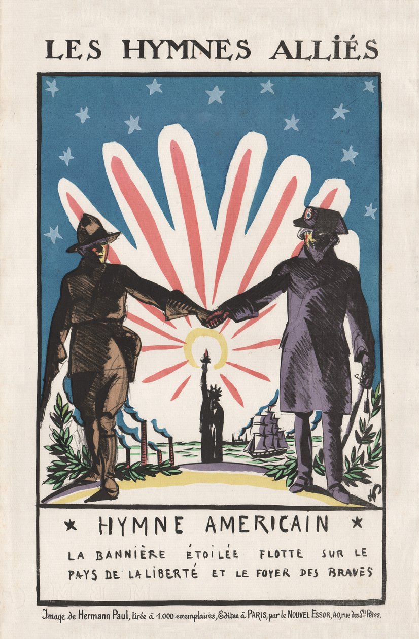 De allierades hymner, 1917 av Rene George Hermann Paul