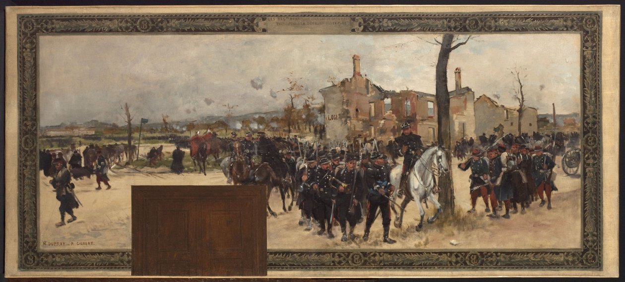 Skiss till prefektens kabinett i Paris stadshus: Yttre försvar av Rene Joseph Gilbert