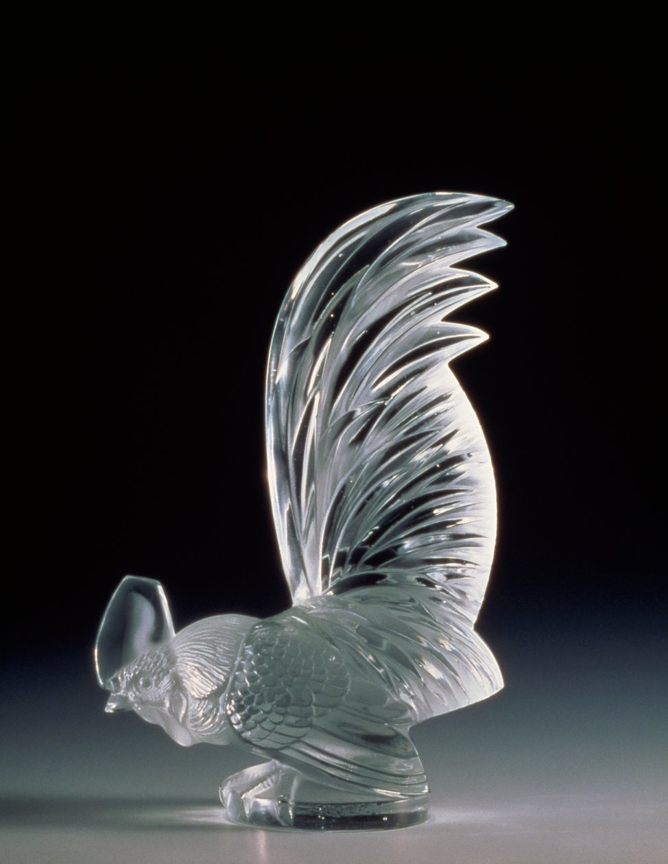 Coq Nain (liten bantam) kylarlock av Rene Jules Lalique