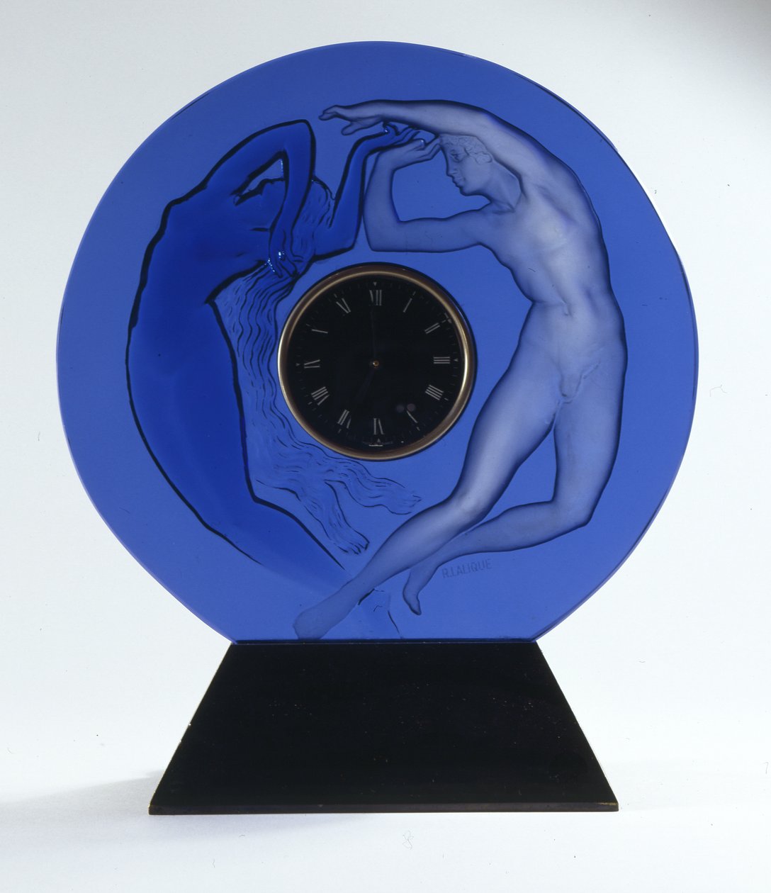 Dag och natt, 1926 (klockram i glas) av Rene Jules Lalique