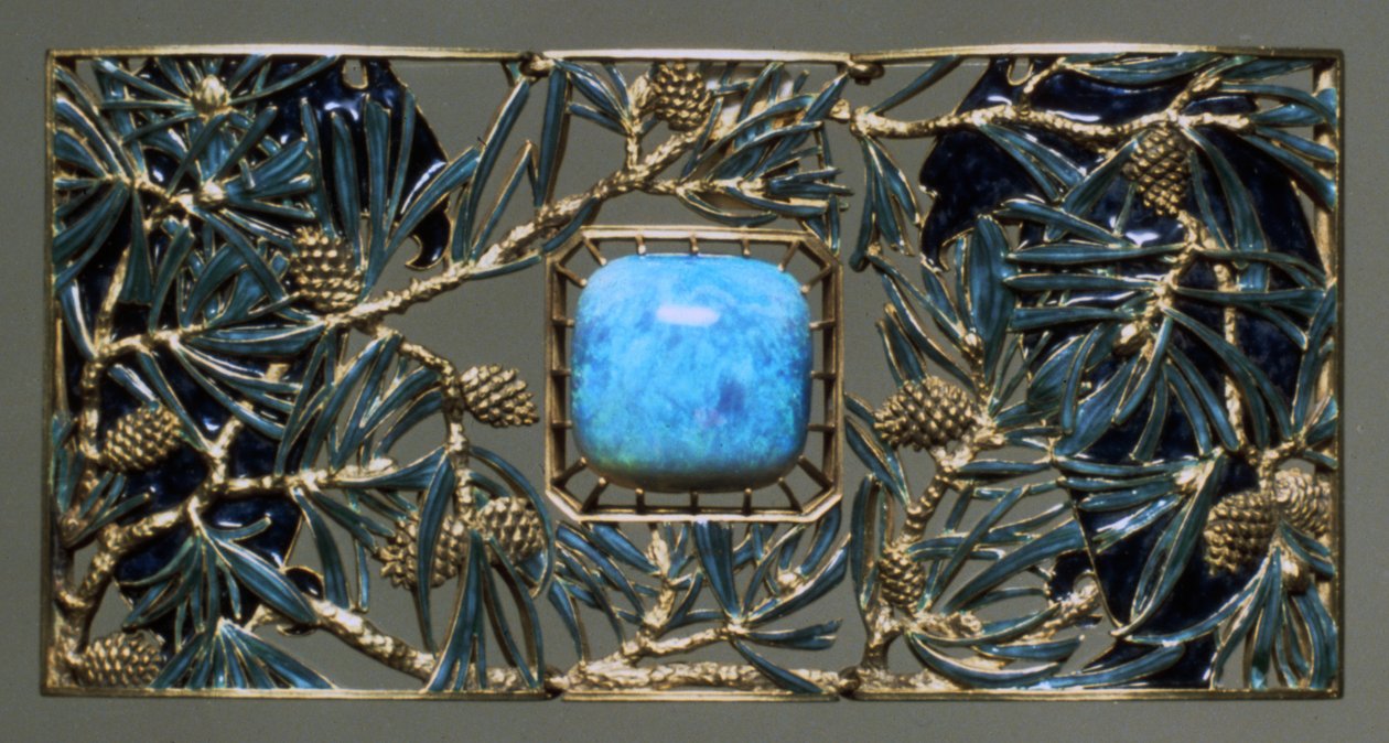 Plakett för örnar och tallchoker, c1899-1901 av Rene Jules Lalique