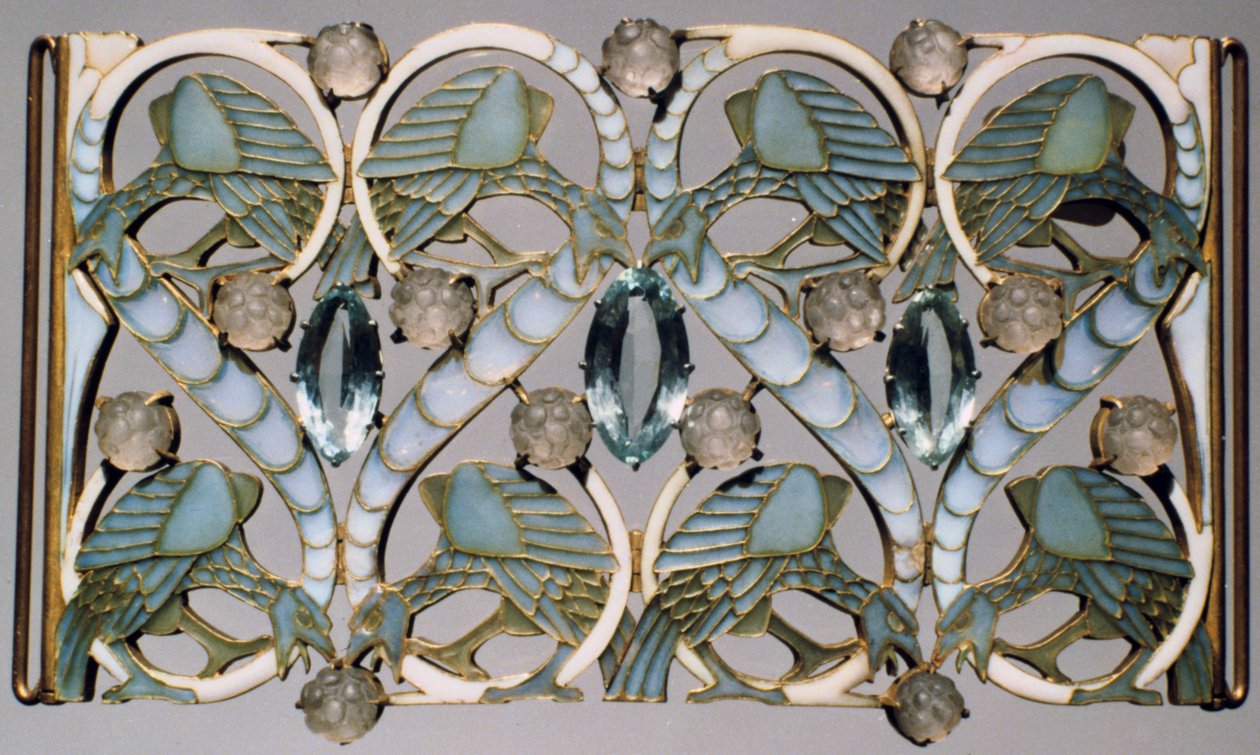Plakett, sent 1800-tal av Rene Jules Lalique