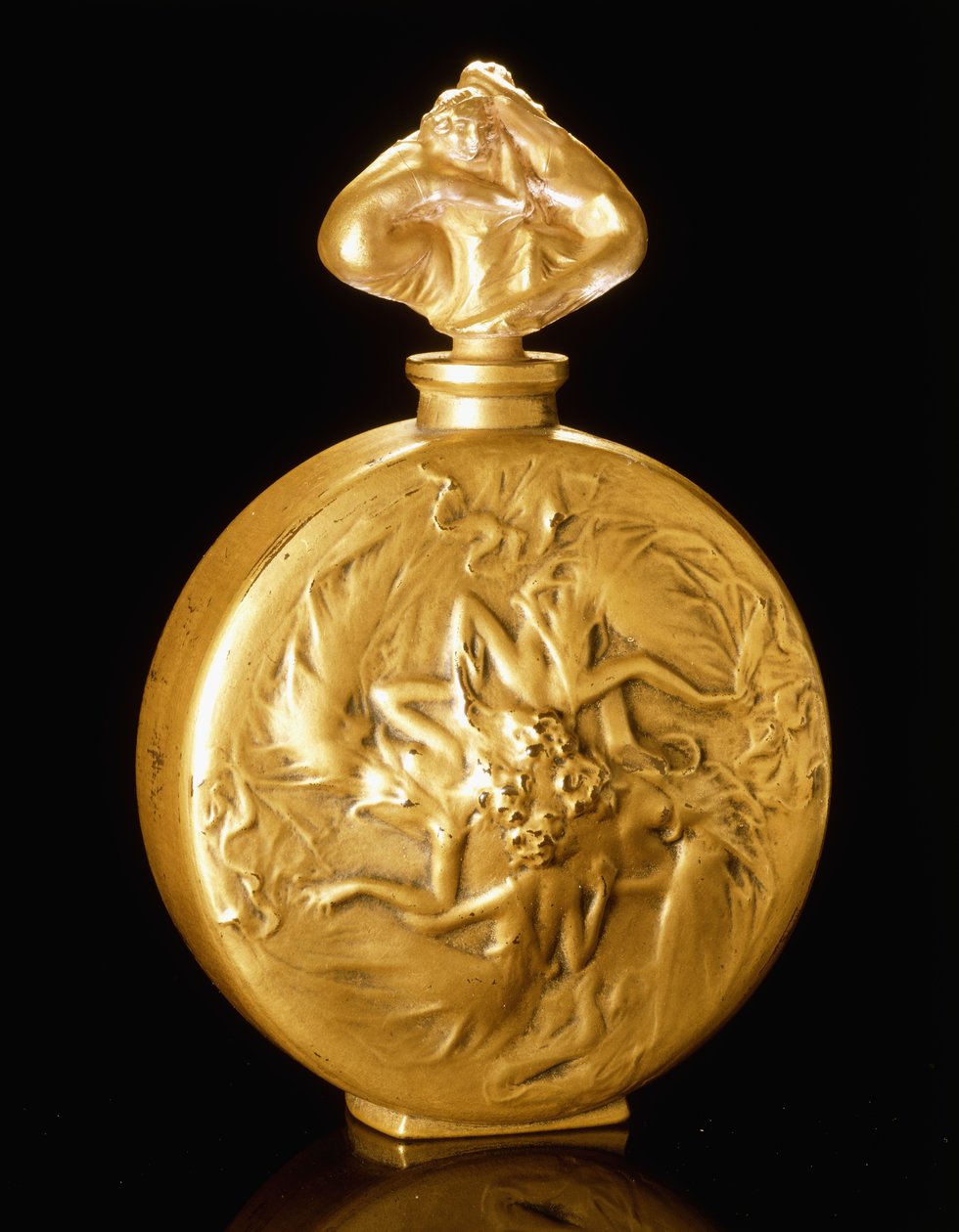 Rosacefigurer på en doftflaska, av Rene Jules Lalique