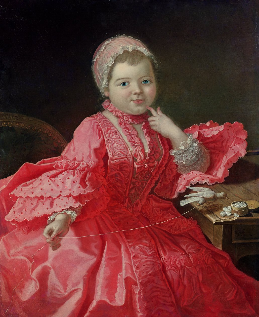Porträtt av ett barn, 1700-tal av Rene Tiercelin