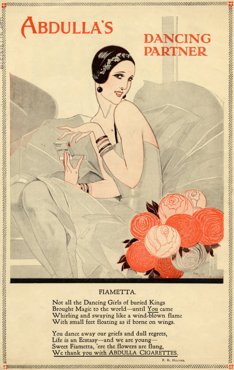 Abdulla cigaretter, 1920-talet av Rene Vincent